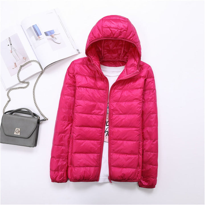 LIYANNA™ - Comfy Plus Size Lightweight Hooded Long Sleeve Puffer Jacket