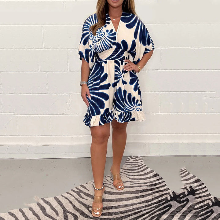 Flora™ – FLORAL DRESS CASUAL JUMPSUIT